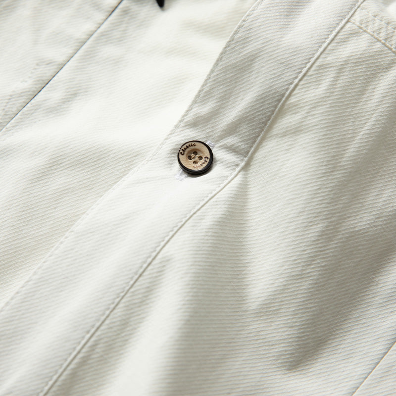 Zipper pocket Heavyweight Cotton Overshirt