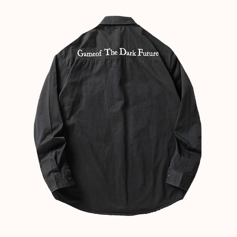 Embroidery Heavyweight Cotton Overshirt