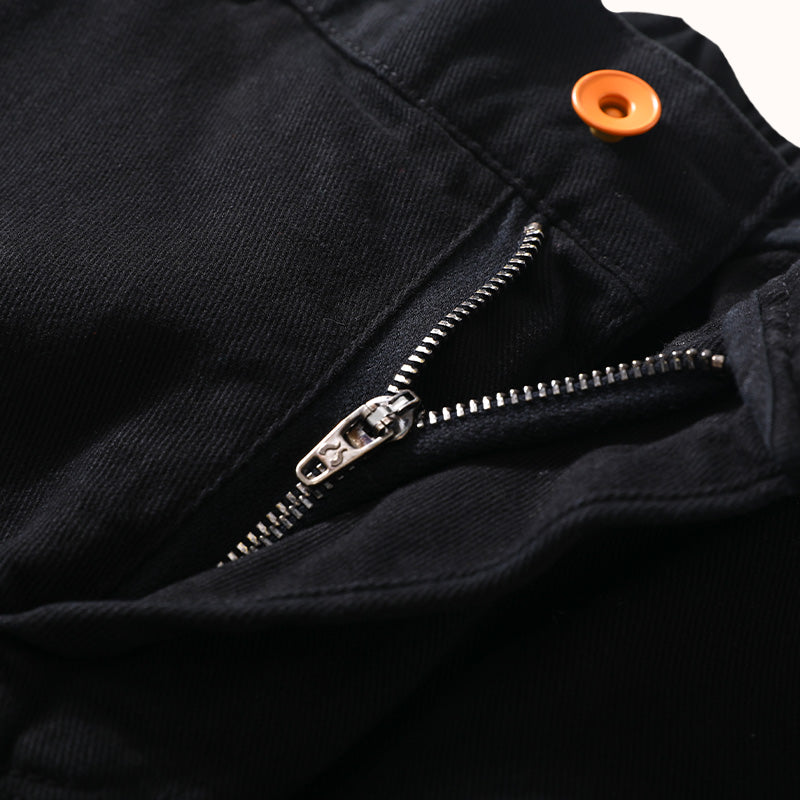 Washed Heavyweight Cotton Jeans