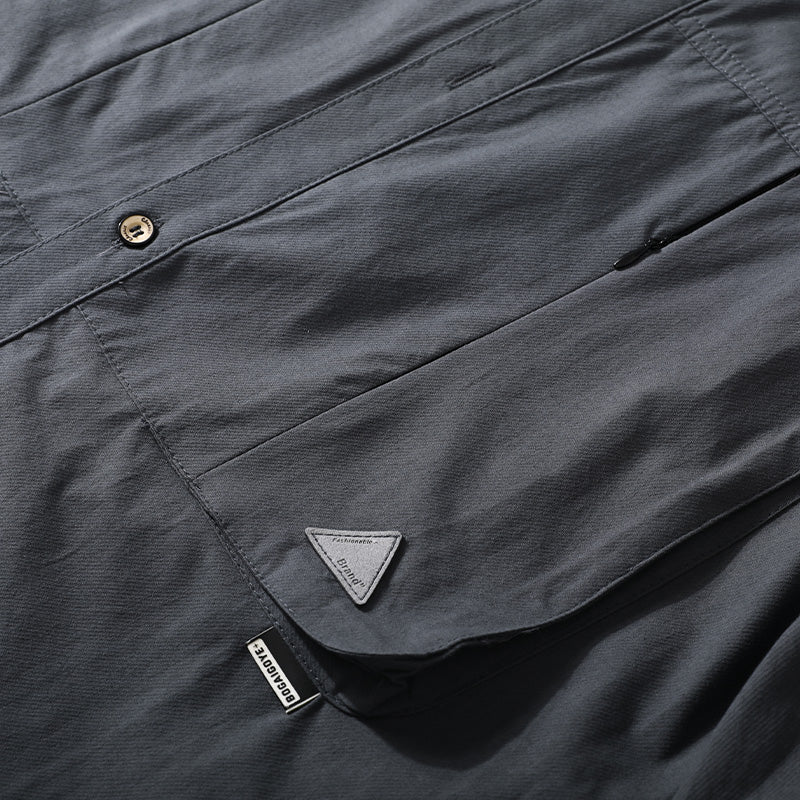 Zipper pocket Heavyweight Cotton Overshirt