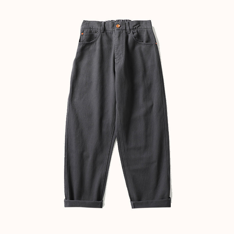 Washed Heavyweight Cotton Jeans
