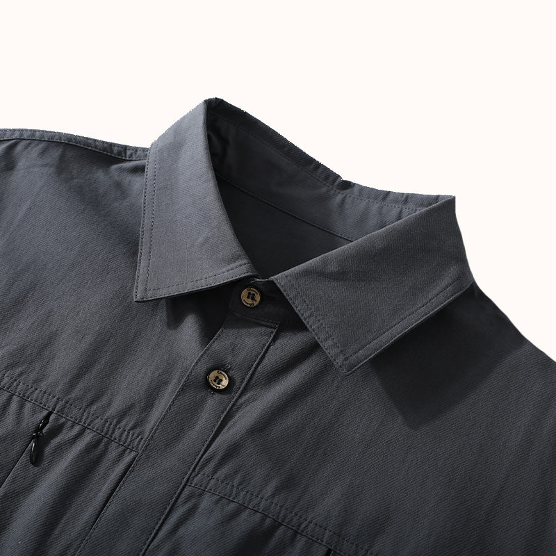 Zipper pocket Heavyweight Cotton Overshirt