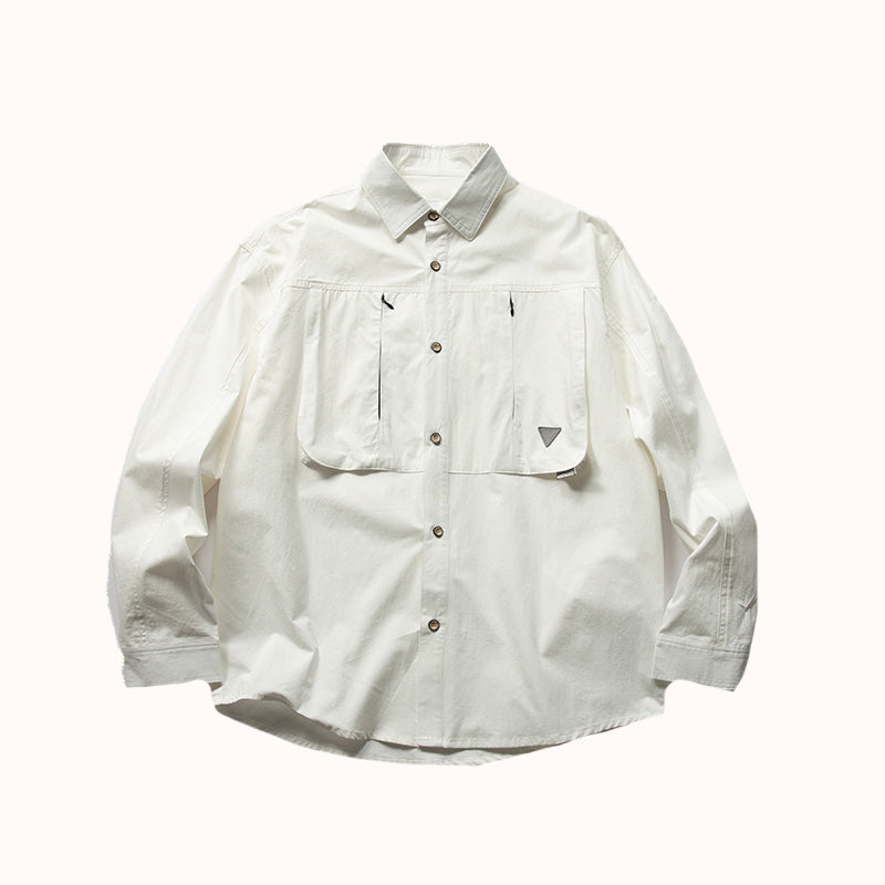 Zipper pocket Heavyweight Cotton Overshirt