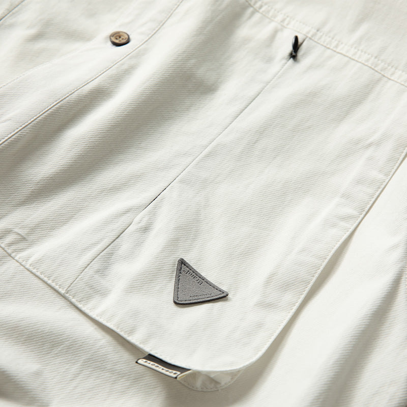 Zipper pocket Heavyweight Cotton Overshirt