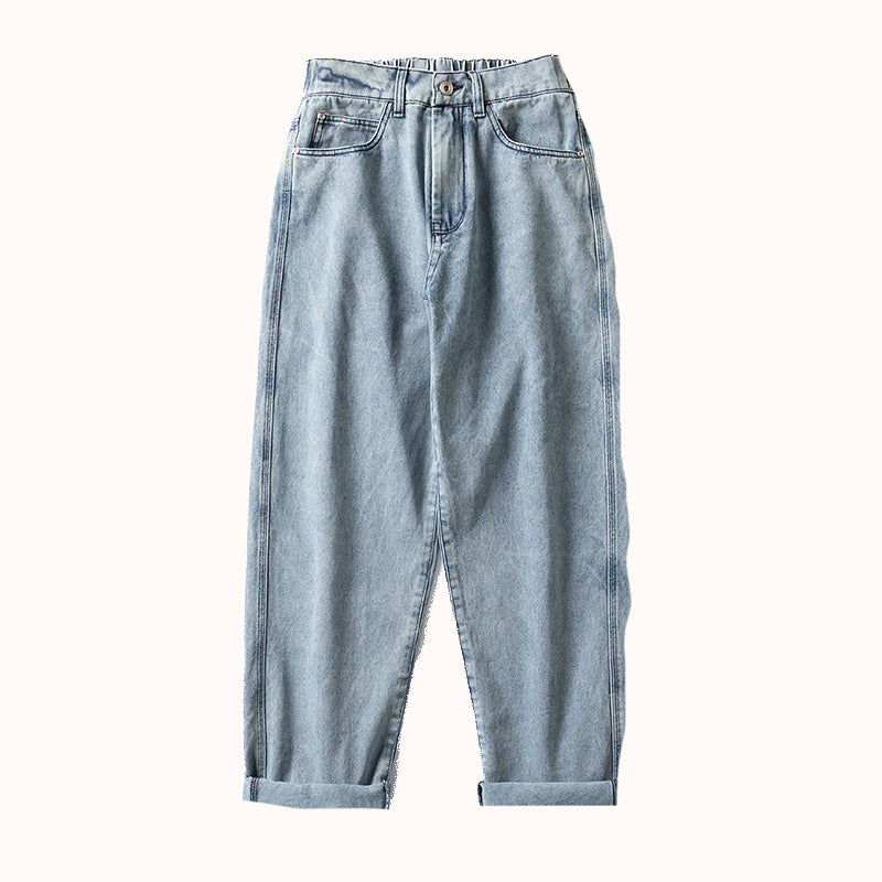 Washed Heavyweight Cotton Jeans