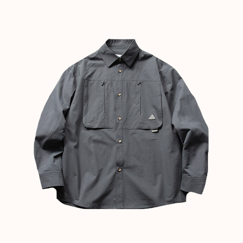 Zipper pocket Heavyweight Cotton Overshirt