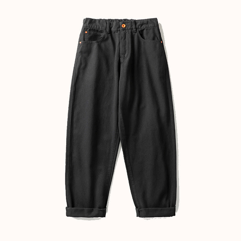 Washed Heavyweight Cotton Jeans