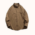 Solid Color Heavyweight Cotton Overshirt