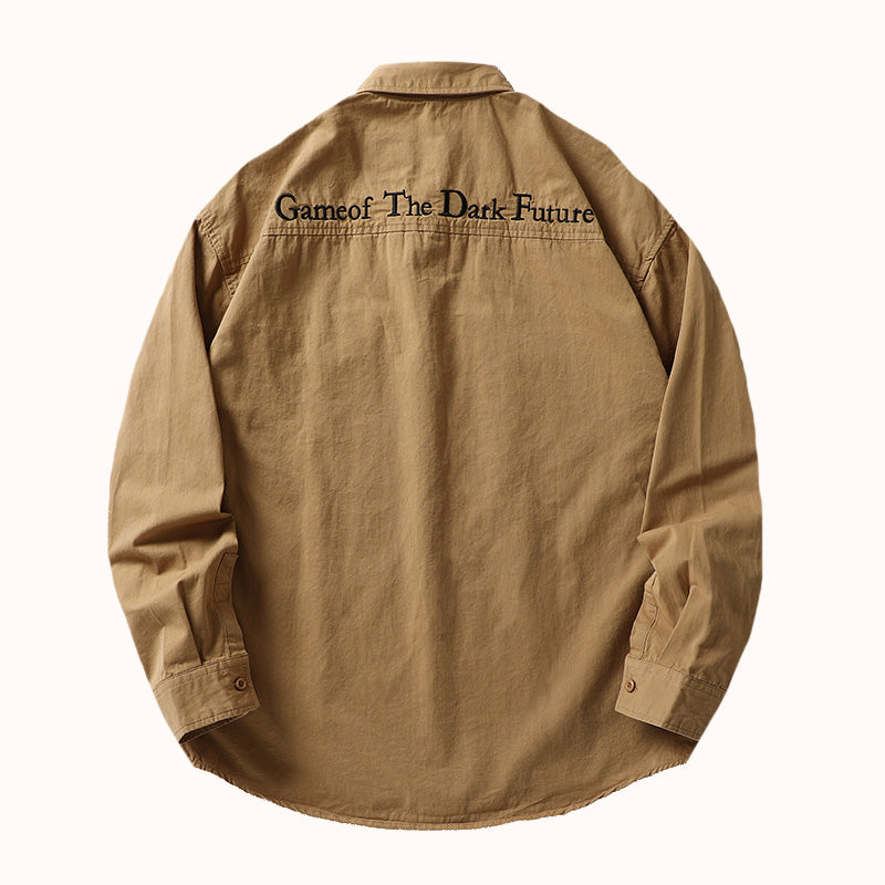 Embroidery Heavyweight Cotton Overshirt