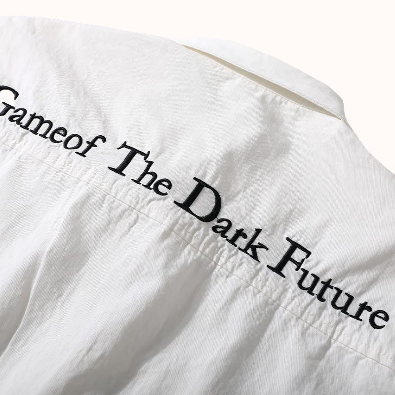 Embroidery Heavyweight Cotton Overshirt