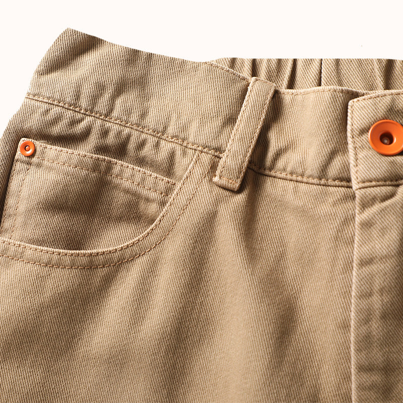 Washed Heavyweight Cotton Jeans