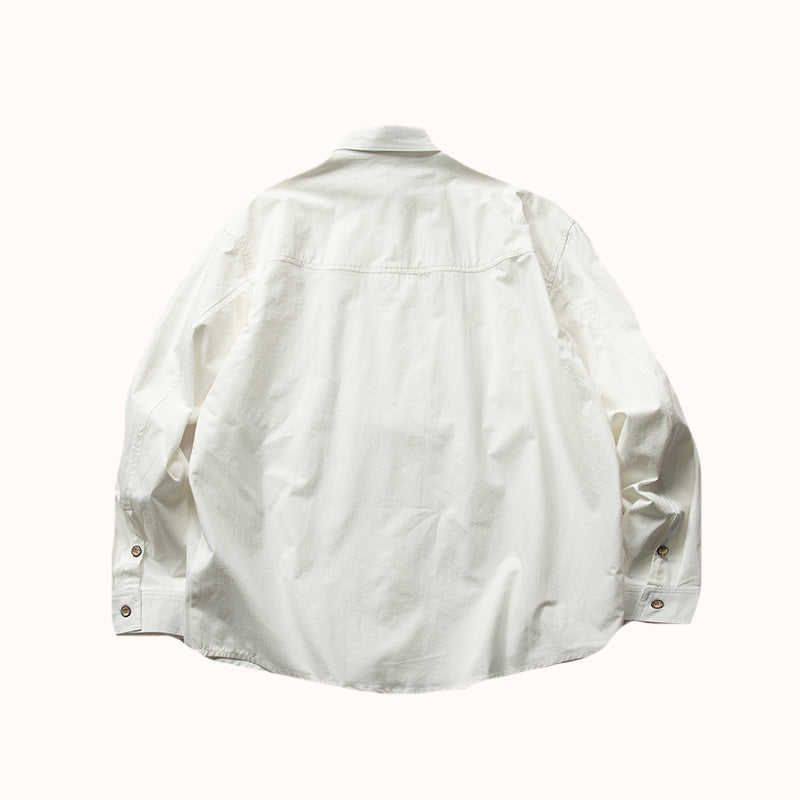 Zipper pocket Heavyweight Cotton Overshirt