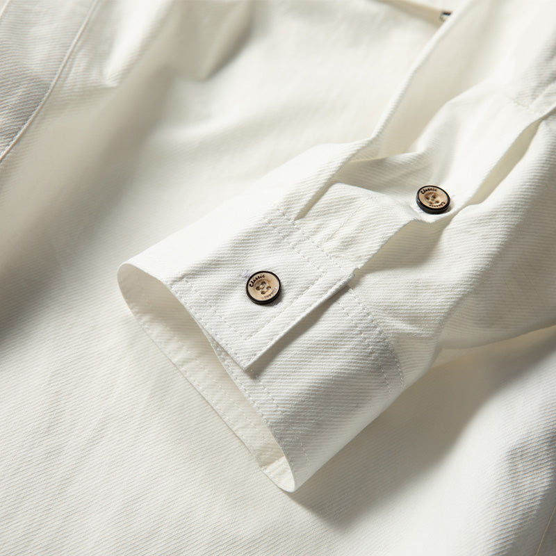 Zipper pocket Heavyweight Cotton Overshirt